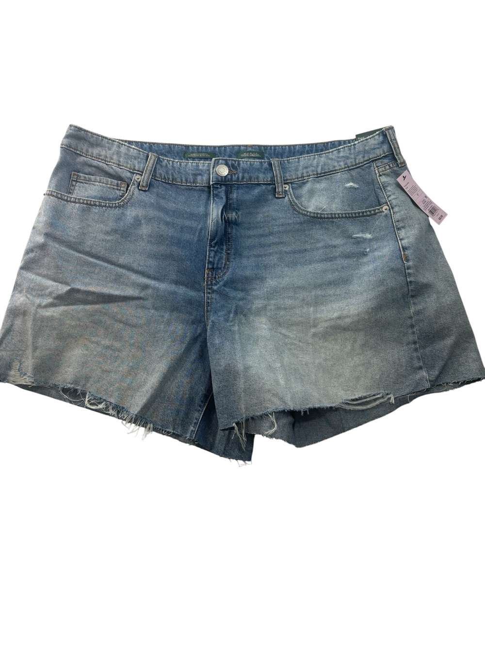 Mid-Rise Midi Denim Shorts Wild Fable Medium Wash Size 17 NWT Jean Shorts